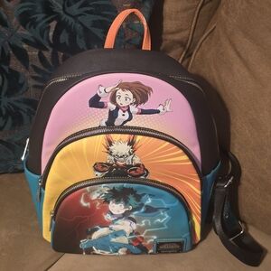 My Hero Academia Loungefly Triple Zip Backpack